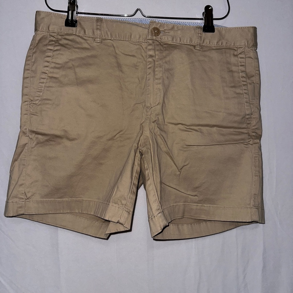 L.L. Bean Flat Front Tan Shorts